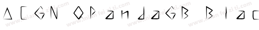 ACGN QPandaGB Black Regular字体转换